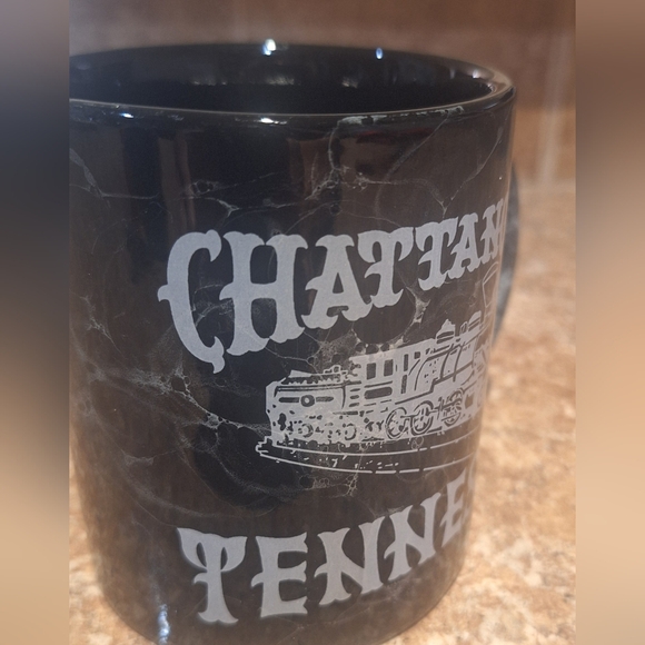 Chattanooga Tennessee Black Marble Finish Coffee Tea Mug - Picture 4 of 5